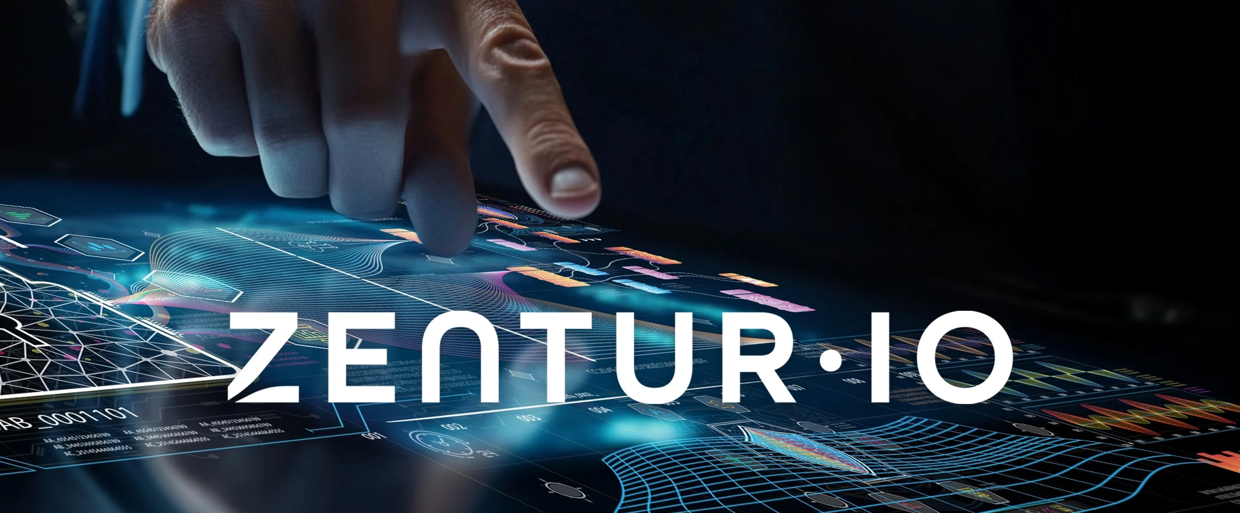 Finger zeigt auf Dashboard