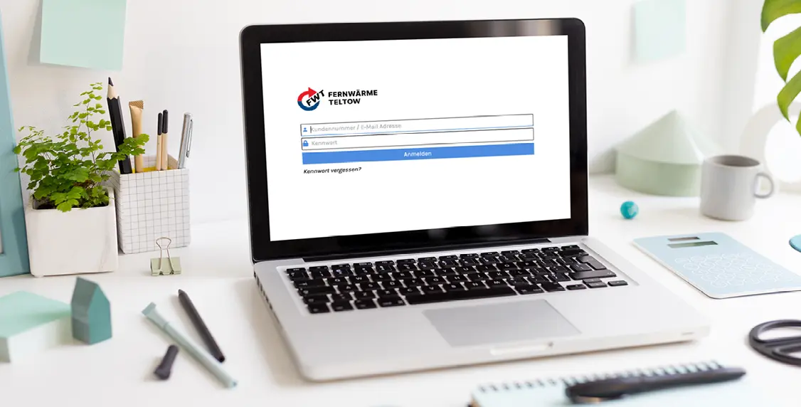 FWT - Kundenportal - Laptop mit Eingabemasken