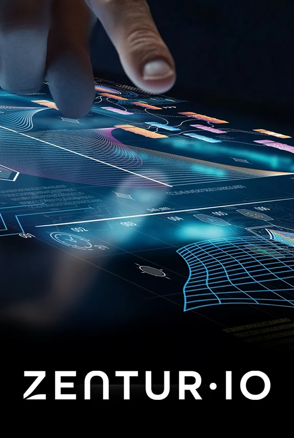 Finger zeigt auf Dashboard